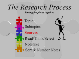 Sources - researchprocessunits