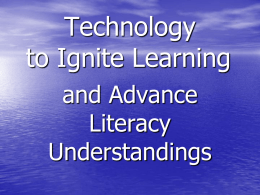 Technology to Ignite Learning Powerpoint