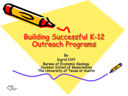 Building a Successful K-12 Outreach Program