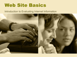 Web Site Basics - the School District of Palm Beach County