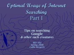 2-2-Optimal Usage of Internet Searching