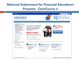 National Endowment for Financial Education® Presents