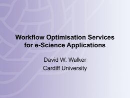 Workflow Optimisation