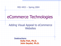 Adding Visual Appeal to eCommerce Websites