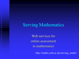 Serving Mathematics