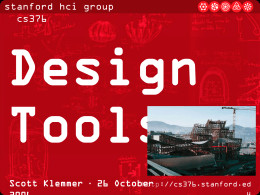 Design Tools  - Stanford HCI Group
