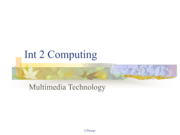 1 Multimedia Technology