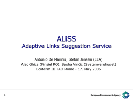 ALiSS - Adaptive Links Suggestion Service
