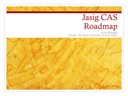 Jasig CAS Roadmap