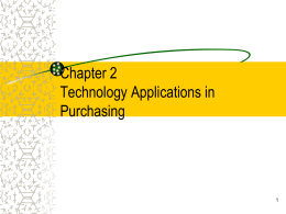 Technology Applications in Purchasing