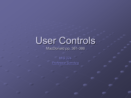 User Controls