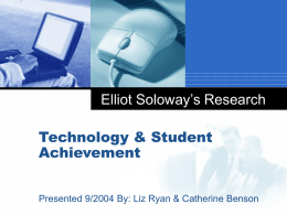 Elliot Soloway`s Research