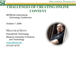 Challenges of Creating Online Content