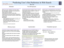 B. Tan, Predicting Users` Site Preferences in Web Search