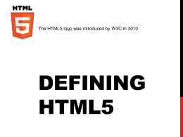 HTML5 defined