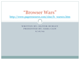 Browser Wars