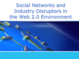 Web 2.0, Social Networks, and E-Commerce