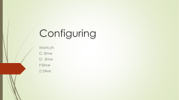 Configuring drives