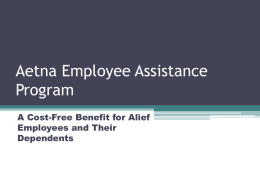 Aetna Employee Assistance Program