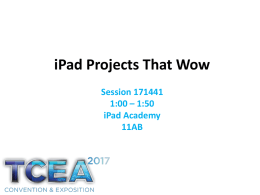 iPad Projects That Wow