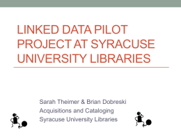 Linked Data Pilot Project at SUL - SUrface