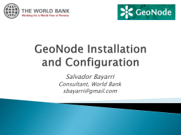 GeoNode Architecture and Components