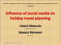 Information and communication technologies in tourism
