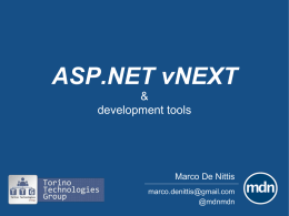 ASP.NET vNEXT - Torino Technologies Group