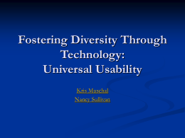 Fostering Diversity through Technology