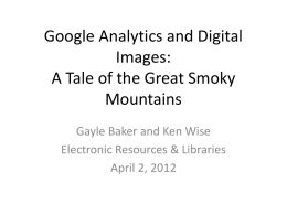 Google Analytics and Digital Images
