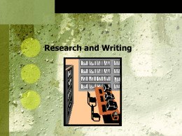 2 research and writing for notes