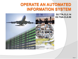 OPERATE AN AUTOMATED INFORMATION SYSTEM