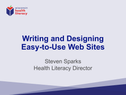 Strategies for Writing and Designing Easy-to