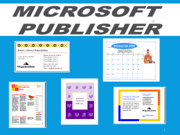Introduction to Publisher