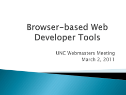 Browser-based Web Developer Tools
