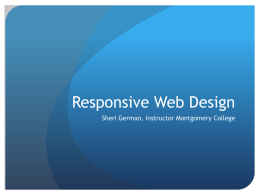 Responsive Web Design for Teachers