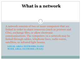 What is a network Local Area Network