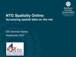 NTG Spatially Online - Northern Territory Land Information Systems