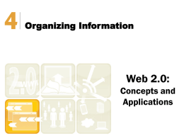 Organizing Information File