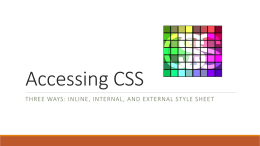 Accessing CSS - Programajama!