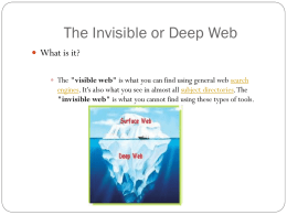 Deep Webx - Information Literacy