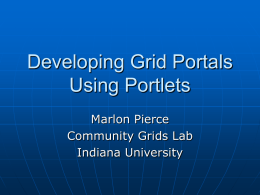 Overview of Portals and Portlets
