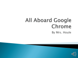 All Aboard Google Chrome