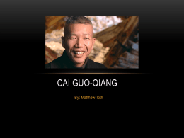Welcome to Cai Guo-Qiang | Cai Guo