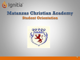 school name - Matanzas Christian Academy