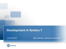MiroRemias-Development_In_Kentico7x
