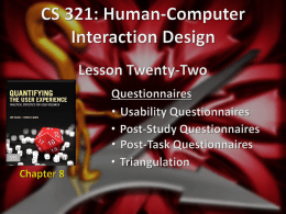 22_Questionnairesx - SIUE Computer Science