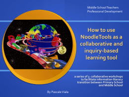 How to use NoodleTools as a collaborative and inquiry