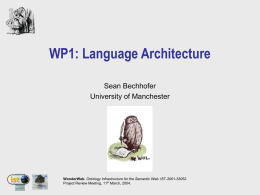 WP1: Language Architecture