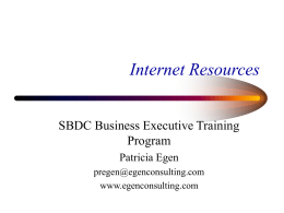 sba web presentationh - ACT! Software Consulting Services